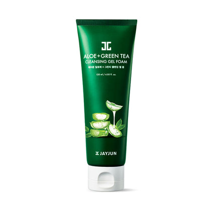 JAYJUN Aloe and Green Tea Cleansing Gel Foam (120ml)