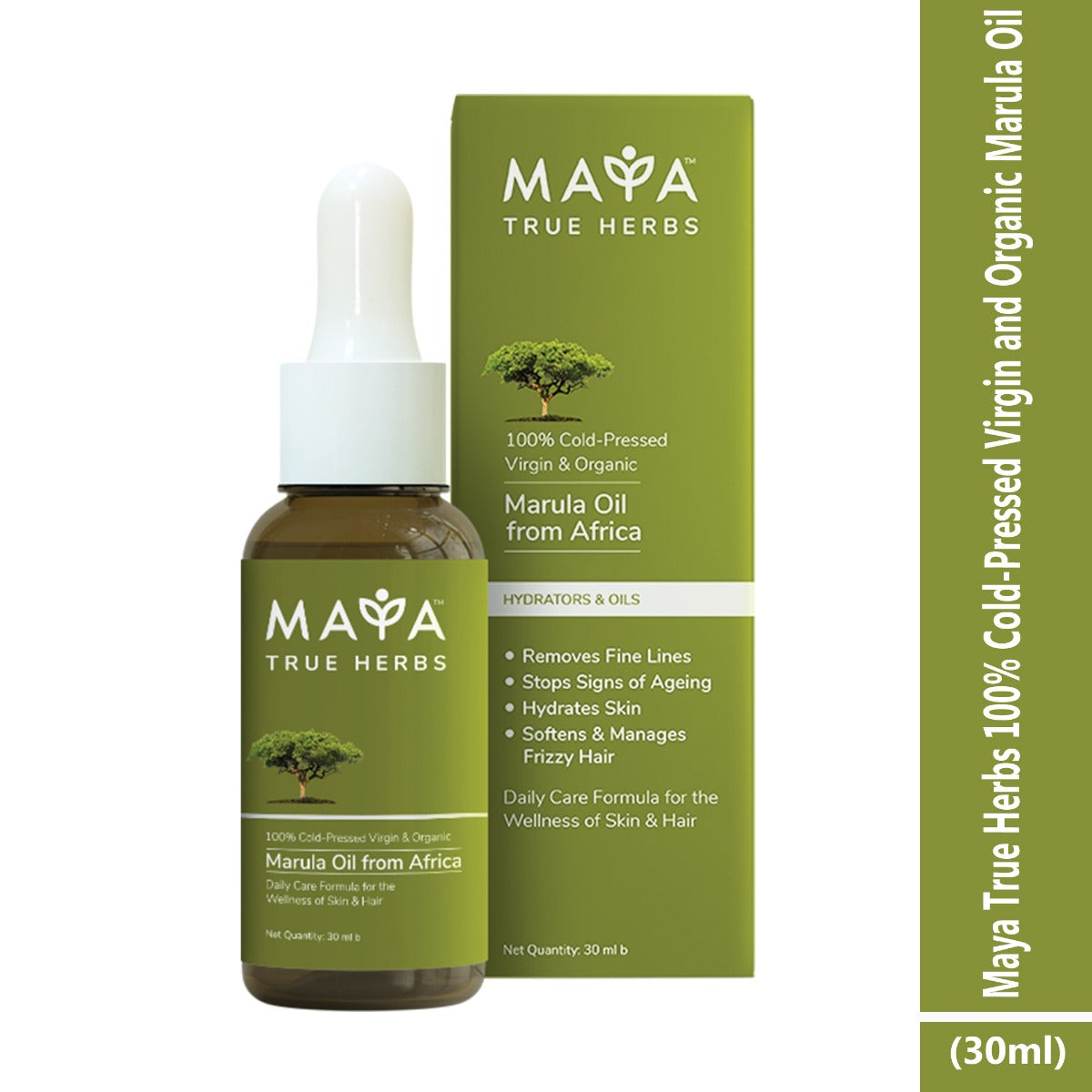 Maya True Herbs 100% Cold-Pressed Virgin and Organic Marula Oil (30ml)