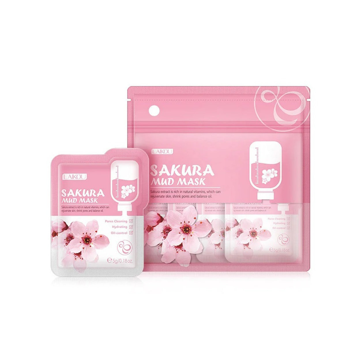 Laikou Sakura Mud Mask (12 Pcs)