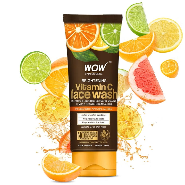 WOW Skin Science Vitamin C Face Wash For Skin Brightening (100ml)