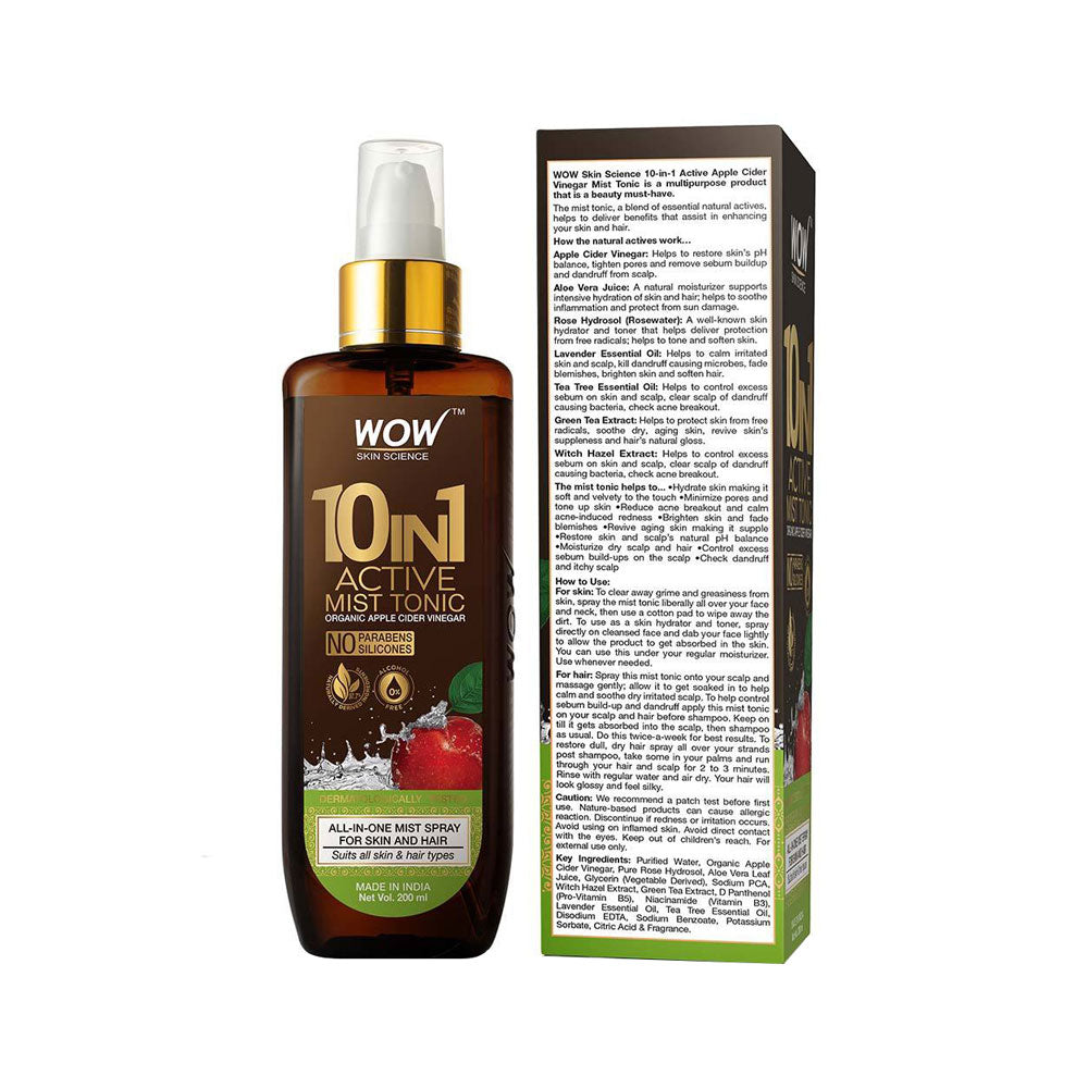 Wow Skin Science 10 in 1 Miracle Apple Cider Mist Tonic (200ml)