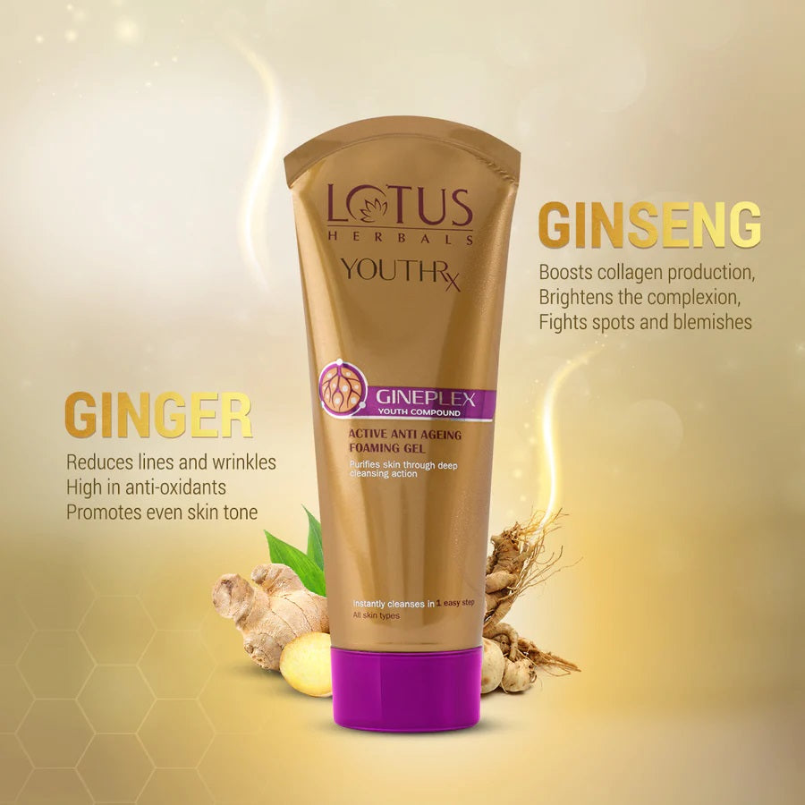 Lotus Herbals Youthrx Active Anti Ageing Foaming Gel